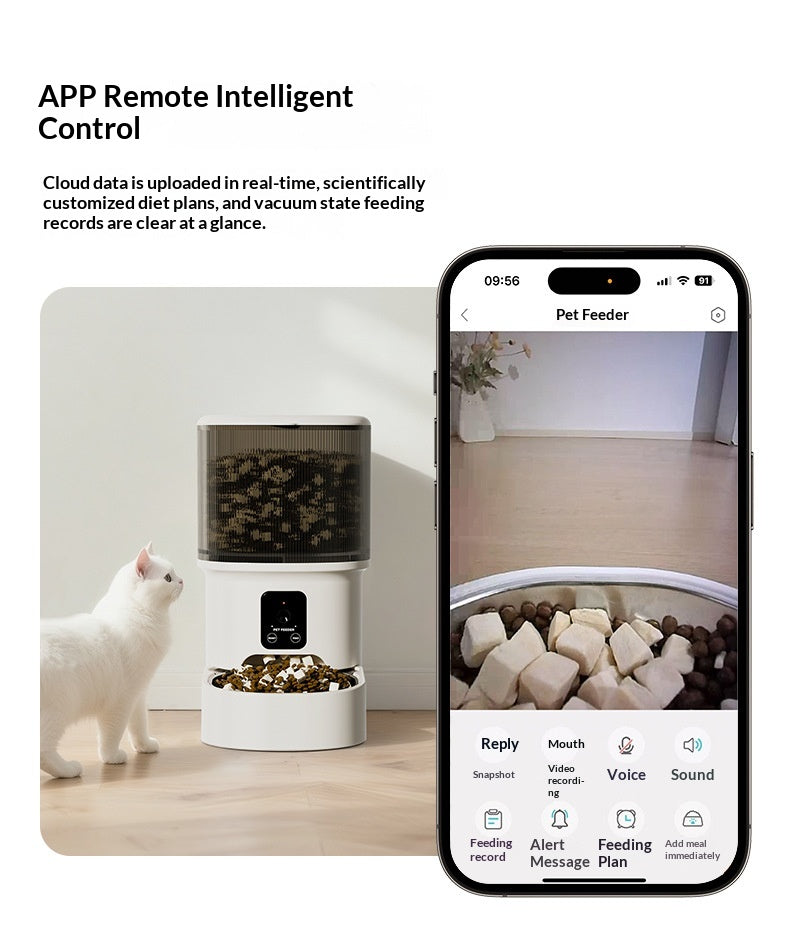 Comedero automático con cámara y app para perros y gatos – 4 L