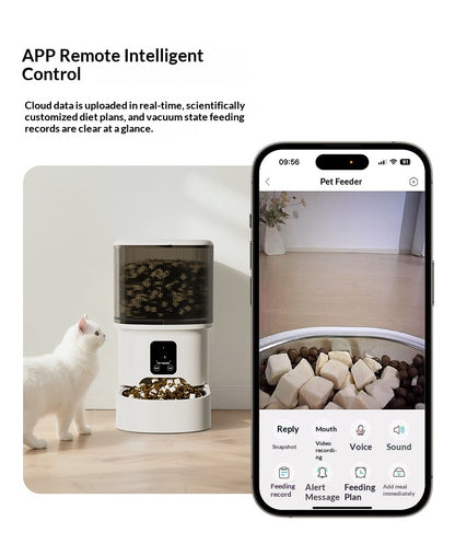 Comedero automático con cámara y app para perros y gatos – 4 L
