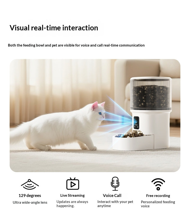 Comedero automático con cámara y app para perros y gatos – 4 L